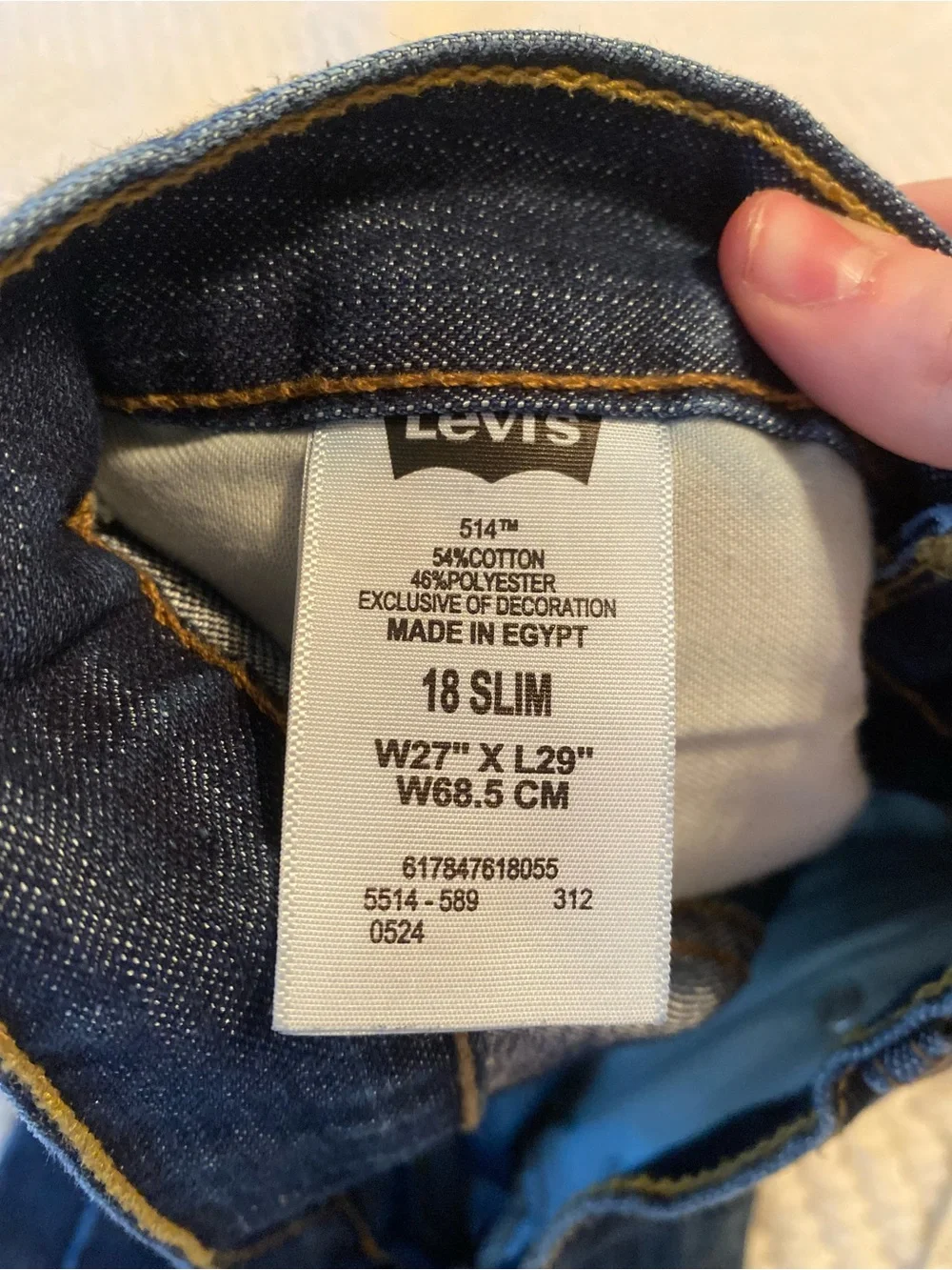 Levi’s 514 Slim Straight Jeans W27 L29 Medium Wash Denim